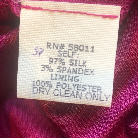 David Meister One Shoulder Silk Dress - Picture 4 of 5